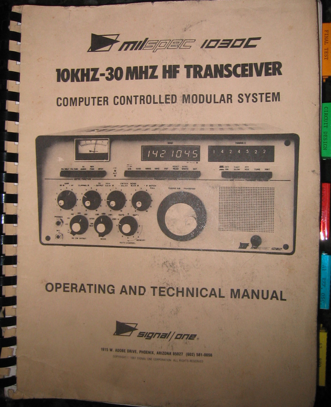 MS1030C Manual
